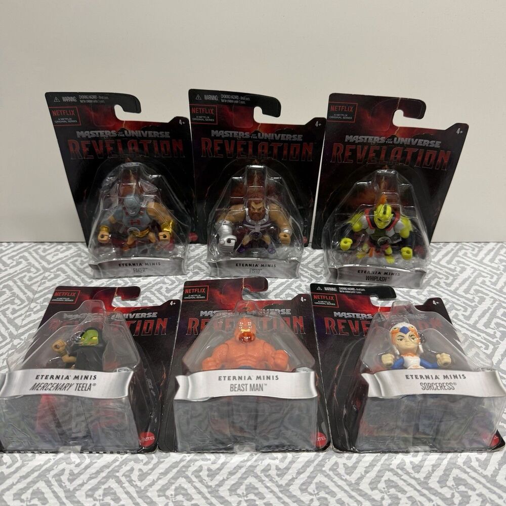 Masters of the Universe Revelation Eternia Minis Bundle Set of 6 - Mattel MOTU